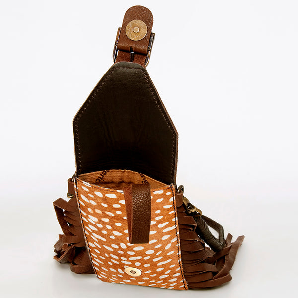 ADBGA243 American Darling Hair-On Cowhide Cell Phone Holder Genuine Leather
