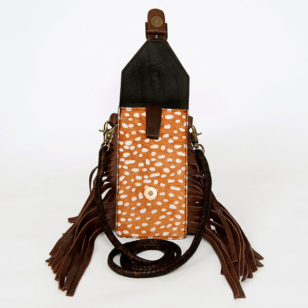 ADBGA243 American Darling Hair-On Cowhide Cell Phone Holder Genuine Leather