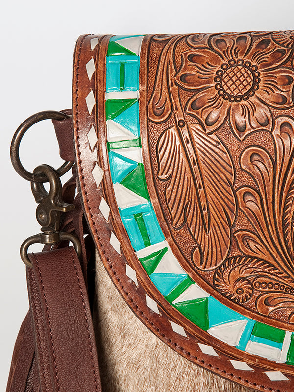LC-ADBGZ616 Messenger Genuine Western Leather Women Bag