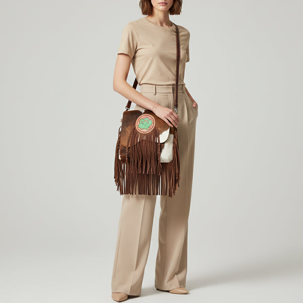 LC-ADBGZ618 Messenger Genuine Western Leather Women Bag