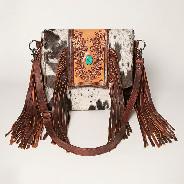 LC-ADBGZ619 Crossbody Hair-On Genuine Western Leather Women Bag