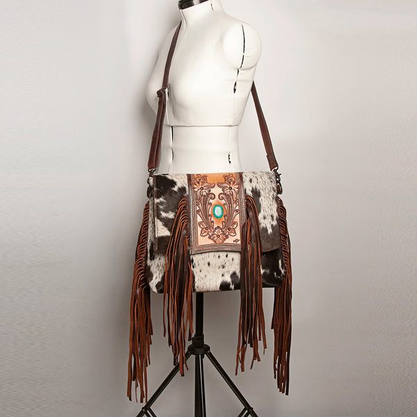 LC-ADBGZ619 Crossbody Hair-On Genuine Western Leather Women Bag