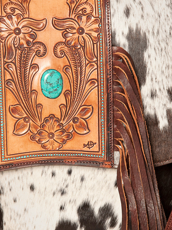 LC-ADBGZ619 Crossbody Hair-On Genuine Western Leather Women Bag