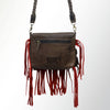 ADBGM256 Stunning Handcrafted Leather Fringe Crossbody with Braided Strap