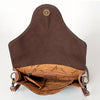ADBG826 American Darling Western Cross body Bag Hair-On Cowhide with Hand Tooled Floral Carving