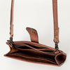 ADBG832 American Darling Western Small Cross body Bag Hand Tooled Floral with Buck Stitched Detail