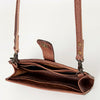 ADBG832 American Darling Western Small Cross body Bag Hand Tooled Floral with Buck Stitched Detail