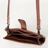ADBG832 American Darling Western Small Cross body Bag Hand Tooled Floral with Buck Stitched Detail