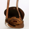 ADBGA211 American Darling Messenger Bag-Floral Hand Tooled Leather & Hair-On Hide