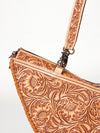 ADBG831 American Darling Western Tote Bag Hand Tooled Floral Carved Vegetable-Tanned Leather
