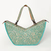 ADBG831 American Darling Western Tote Bag Hand Tooled Floral Carved Vegetable-Tanned Leather