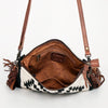 ADBG236 American Darling Handcrafted Western Cross body Bag with Saddle Blanket and Fringes