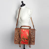 ADBG230 American Darling Western Tote Bag - Handcrafted Hair-On Cowhide & Hand-Tooled Leather