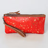 ADBG344 American Darling Genuine Hair On Hide Pattern Leather Western Wristlet