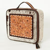 ADBGA225 American Darling Floral Tooled Leather Cowhide Jewelry Organizer Box