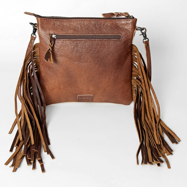 ADBG236 American Darling Western Cross body Bag Hand-Tooled Leather & Saddle Blanket