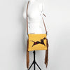 ADBG236 American Darling Handcrafted Western Cross body Bag with Saddle Blanket and Fringes