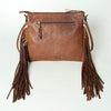 ADBG236 American Darling Handcrafted Western Cross body Bag with Saddle Blanket and Fringes