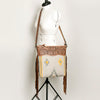 ADBG510 American Darling Hand Tooled Floral & Hand Woven Saddle Blanket Signature Cross Body Bag