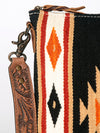 ADBG864 American Darling Hand Tooled & Hand Woven Saddle Blanket Large Cross body Bag