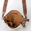 ADBG864 American Darling Hand Tooled & Hand Woven Saddle Blanket Large Cross body Bag