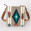 ADBG864 American Darling Hand Tooled & Hand Woven Saddle Blanket Large Cross body Bag