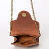 ADBG825 American Darling Western Small Cross body Bag Hand Tooled Floral with Hand Woven Saddle Blanket