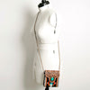 ADBG825 American Darling Western Small Cross body Bag Hand Tooled Floral with Hand Woven Saddle Blanket