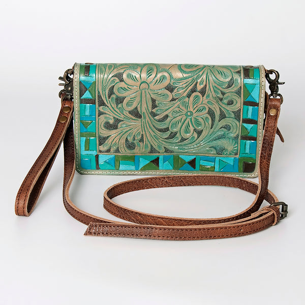 ADBG485 American Darling Hand Tooled Leather Organiser Bag