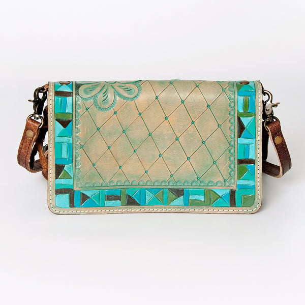 ADBG485 American Darling Hand Tooled Leather Organiser Bag