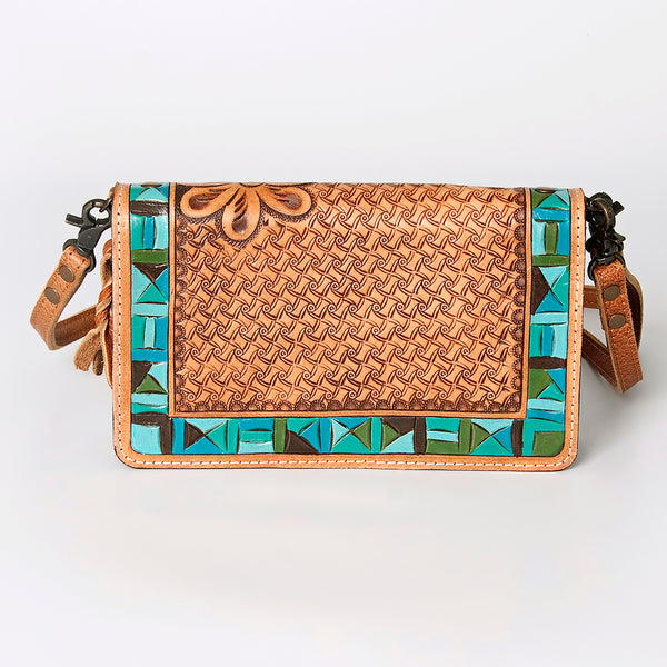 ADBG485 American Darling Hand Tooled Leather Organiser Bag