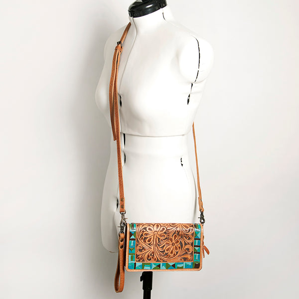 ADBG485 American Darling Hand Tooled Leather Organiser Bag