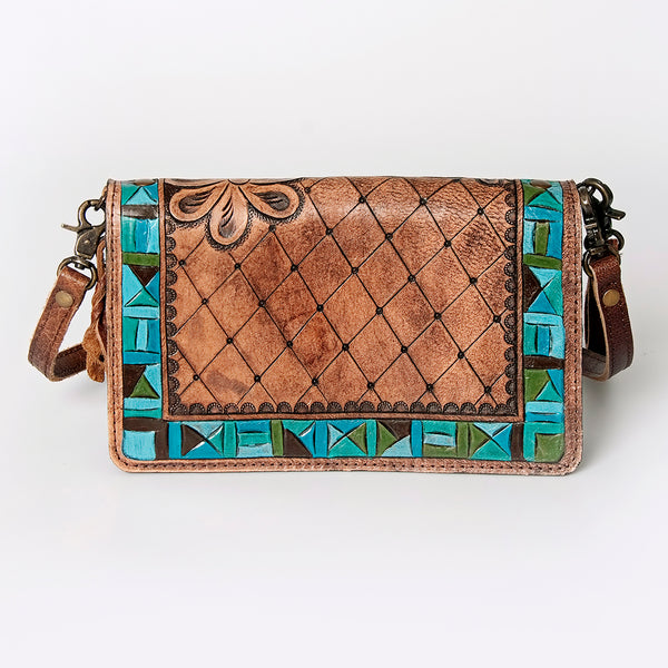 ADBG485 American Darling Hand Tooled Leather Organiser Bag