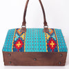 ADBG632 American Darling Hand Woven Saddle Blanket Western Leather Tote Bag