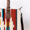 ADBG632 American Darling Hand Woven Saddle Blanket Western Leather Tote Bag