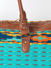 ADBG605 American Darling Hand Woven Saddle Blanket Western Leather Duffel Bag