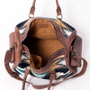 ADBG605 American Darling Hand Woven Saddle Blanket Western Leather Duffel Bag