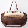 ADBG605 American Darling Hand Woven Saddle Blanket Western Leather Duffel Bag