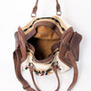 ADBG605 American Darling Hand Woven Saddle Blanket Western Leather Duffel Bag