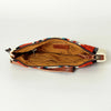 ADBG344 American Darling Western Leather Wristlet Bag with Hand Woven Saddle Blanket