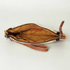ADBG344 American Darling Western Leather Wristlet Bag with Hand Woven Saddle Blanket