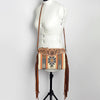 ADBG236 American Darling Western Cross body Bag with Hand Woven Saddle Blanket & Fringes