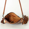 ADBG236 American Darling Western Cross body Bag with Hand Woven Saddle Blanket & Fringes