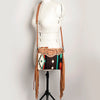 ADBG236 American Darling Western Cross body Bag with Hand Woven Saddle Blanket & Fringes