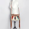 ADBG236 American Darling Western Cross body Bag with Hand Woven Saddle Blanket & Fringes