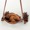 ADBG236 American Darling Western Cross body Bag with Hand Woven Saddle Blanket & Fringes