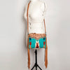 ADBG236 American Darling Western Cross body Bag with Hand Woven Saddle Blanket & Fringes