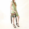 ADBG236 American Darling Western Cross body Bag with Hand Woven Saddle Blanket & Fringes