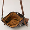 ADBG236 American Darling Western Cross body Bag with Hand Woven Saddle Blanket & Fringes