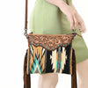 ADBG236 American Darling Western Cross body Bag with Hand Woven Saddle Blanket & Fringes